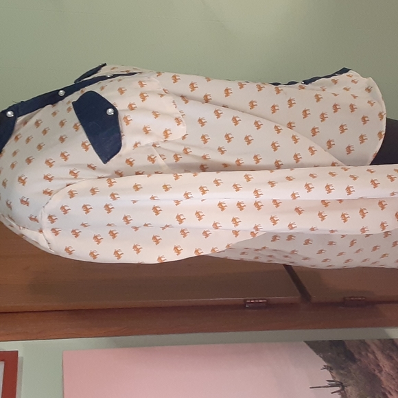 Camel Print Button Up - Picture 3 of 8